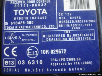 Receptor control de la puerta Toyota Hilux 897410K032 89741-0K032 61B425000