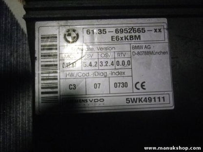 Módulo de control del CAS BMW E60 E61 E63 E90 61356952665XX 61356952665