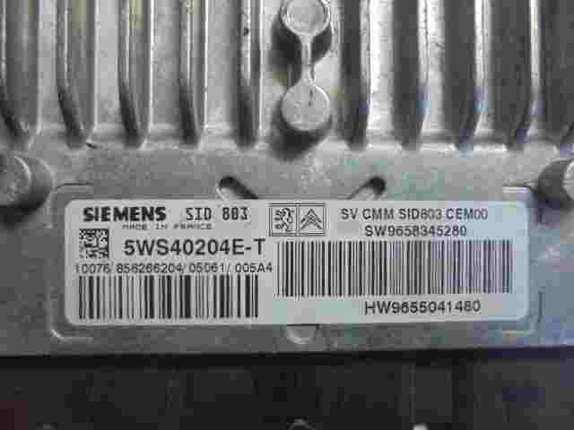 Centralita Peugeot 407 SW9658345280 9658345280 HW9655041580 SIEMENS 5WS40204E-T