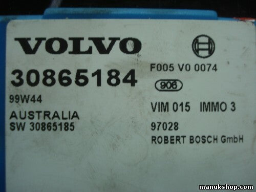 Control de la unidad de alarma inmovilizador módulo Volvo 99W44 30865184 