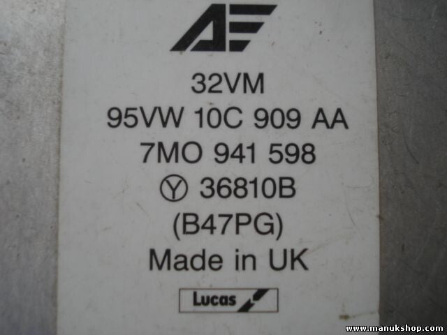 Controlador de control de la lámpara Ford Galaxy VW Sharan LUCAS 7M0941598