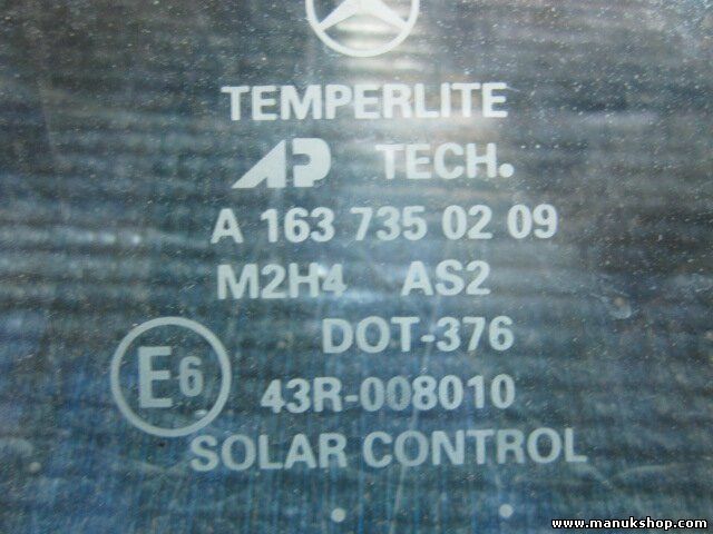 Triangolo vetro porta posteriore destra Mercedes ML 270 A1637350209 43R008010