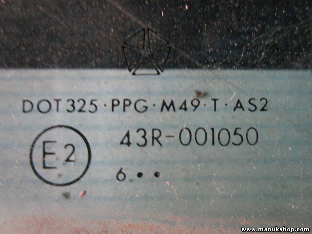 Cristal puerta delantera derecha JEEP Grand Cherokee 43R001050 DOT325PPGM49TAS2