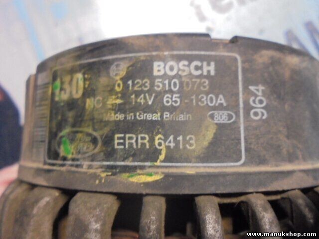 Alternador Land Rover Discovery 0123510073 ERR6413 443651 0124615055 0986042460