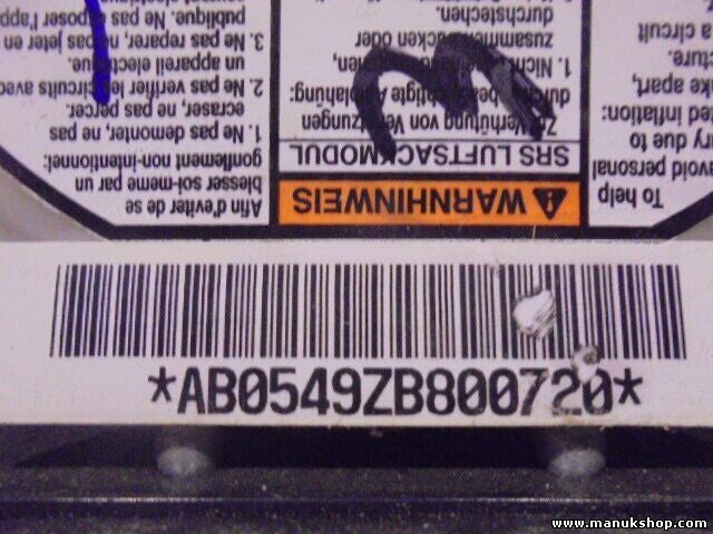 Airbag del volante conductor Opel Monterey AB0549ZB 97159610 EYU