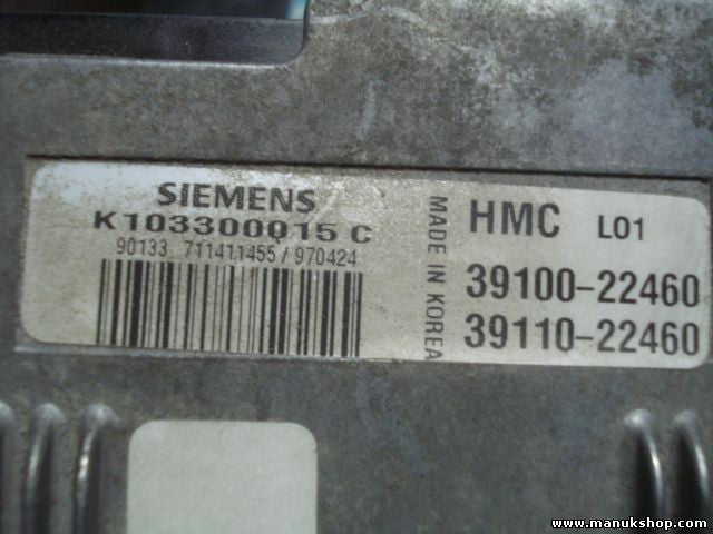 Centralita del motor Hyundai Excel Accent II Pony HMC L01 39100-22460 3910022460