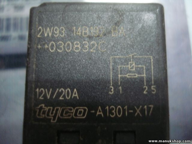Relé Ford Mondeo MK3 Focus 2W9314B192BA 2W93 14B192 BA ++ 030832C TYCO A1301-X17