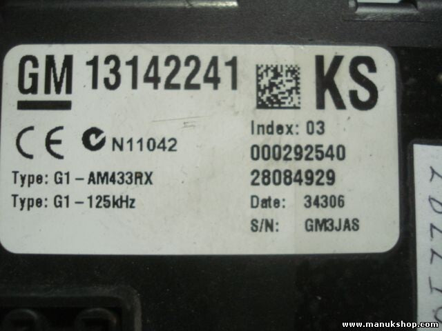 Caja de fusibles Opel Corsa D Index 03 DELPHI GM 13142241 13142241KS G1-AM433RX