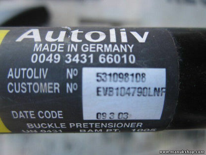 Chiusura cintura di sicurezza anteriore sinistra Land Rover EVB104790LNF