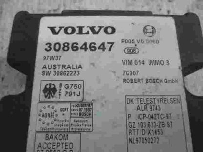 Control de la unidad de alarma inmovilizador módulo Volvo S40 30864647 97W37
