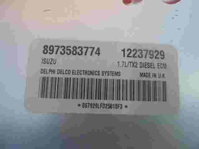 Centralita del motor Opel Combo Astra Vectra Delphi Delco 12237929 8973583774