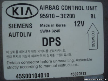 Sensor de impacto de airbag Kia Sorento 959103E200 95910-3E200