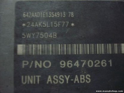 ABS Centralita Chevrolet Kalos 5WY7504B 96470261 96 470 261