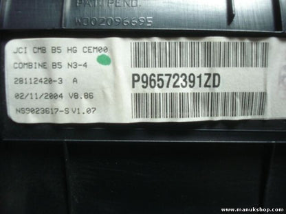 Cuadro de instrumentos Citroen 281123579 P96572391ZD 281124203A 28112420-3 A