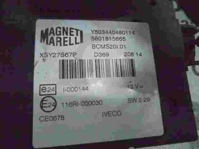 BCM Caja de fusibles Iveco Daily BCMS201.01 Magneti 5801815665 Y503440480114