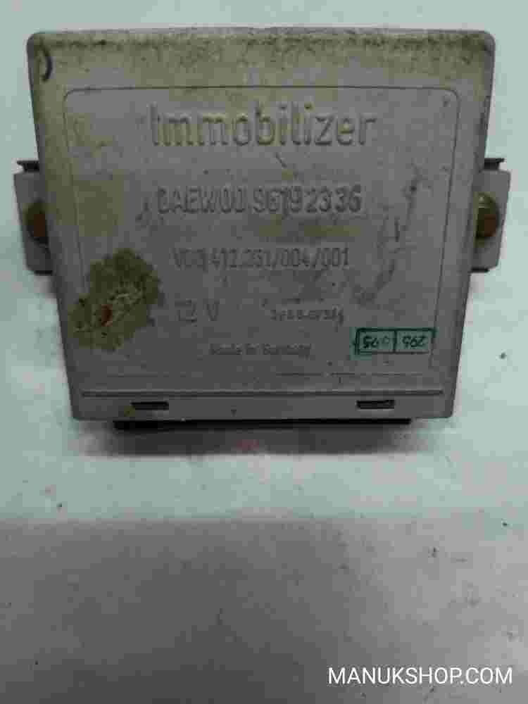 Unidad de control del inmovilizador Daewoo Espero Nexia 96192336 412231004001