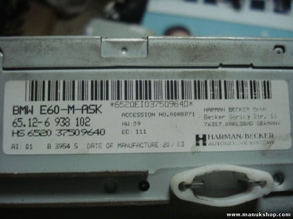 Mando del sistema de navegación BMW E60 65126938102 HS 652037509640