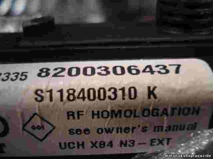 Scatola fusibili relè Renault Scenic UCH X84 N3 8200306437 S118400310K