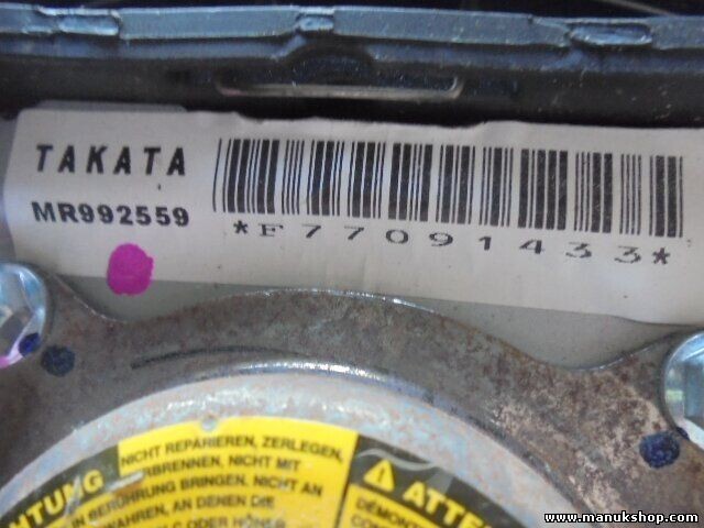 Airbag del volante conductor Mitsubishi L200 MR992559 F77091433 A7801S 1021062