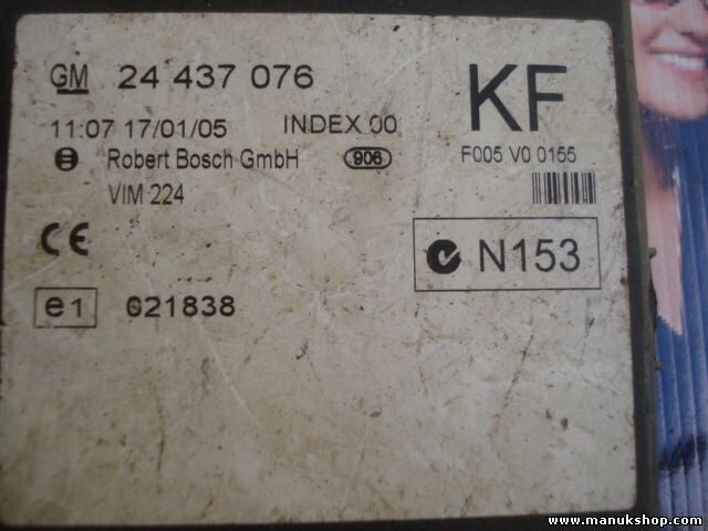 Ordenador de control del cuerpo Opel Vectra Astra Zafira 24437076 021838