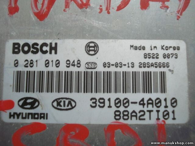 Centralita del motor Hyundai Starex 391004A010 BOSCH 0281010948 0 281 010 948