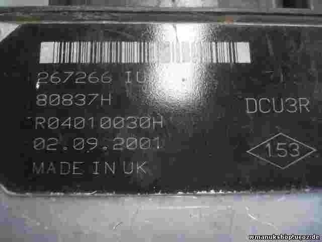 Centralita Renault Kangoo 2001 1.9 R04010030H DCU3R LUCAS 8200150542 7700111549