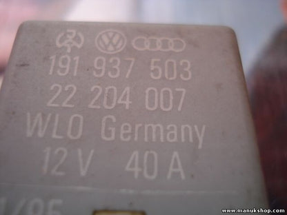 Relè riscaldamento aggiuntivo VW Audi 191937503 191 937 503 22204007 WLO n. 18