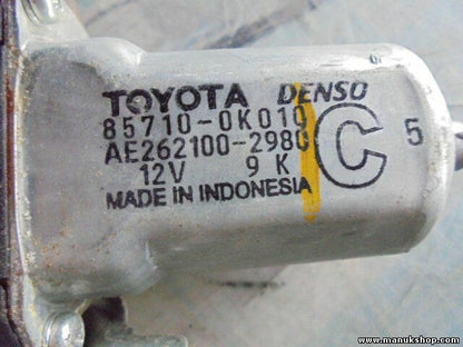 Meccanismo alzacristalli anteriore destro Toyota DENSO 857100K010 AE2621002980