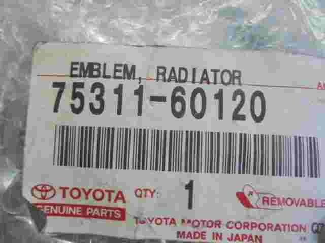 Emblema Toyota Land Cruiser (90) Prado 7531160120 75311-60120