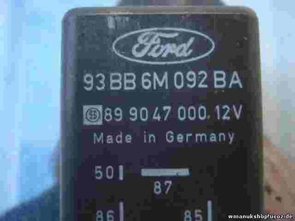 Recocido controlador Glow relé enchufe Ford Mondeo I 12V 93BB6M092BA 899047000