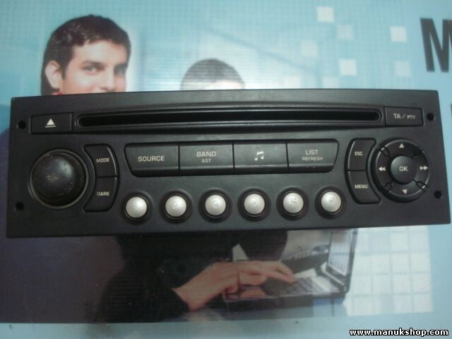 Radio CD Citroen C4 Peugeot 307 BLAUPUNKT 9647521077 7643134392 RD4 N1-00 PSA