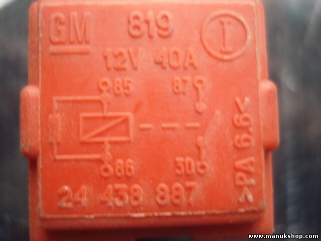 Relé Opel Vectra C Astra Corsa 24438887 24 438 887 GM 819