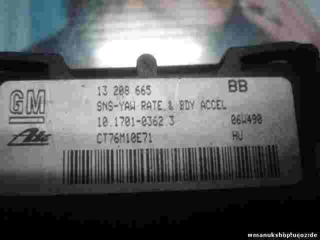 Sensor guiñada  Opel Zafira B Astra H 06W490 GM 13208665 BB ATE 10170103623