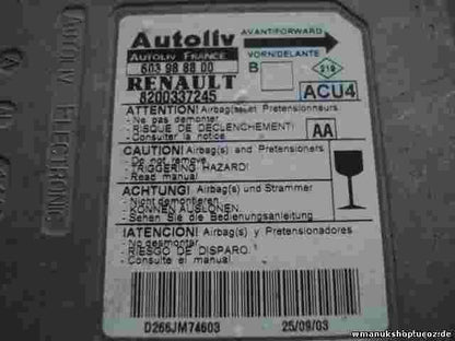 Sensor de impacto de airbag Renault Megane II (AA) 8200337245 603988800 B