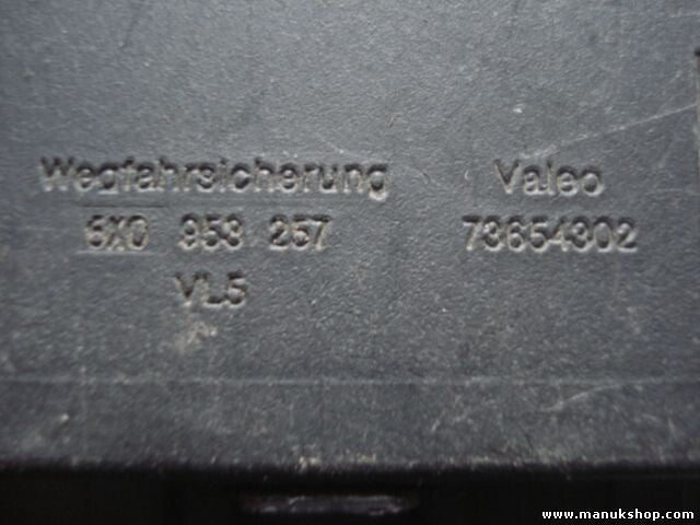 Unidad de control del inmovilizador VW Volkswagen VL5 6X0953257 6X0 953 257