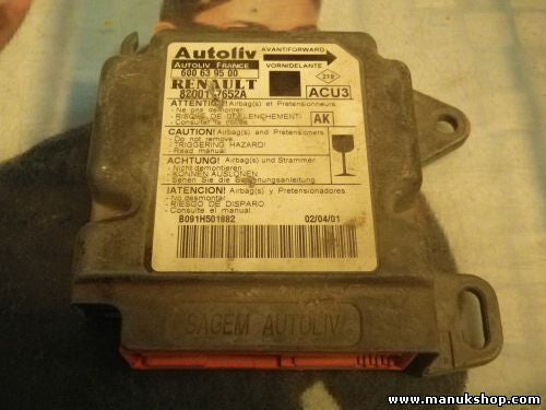 Sensore di impatto airbag Renault Scenic ACU3 1.9 (AK) 8200117652A 600639500
