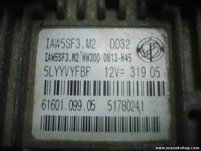 Centralina Fiat Doblo Stilo Grande Punto IAW5SF3M2 5LYYVKFBF 6160109905 51780241