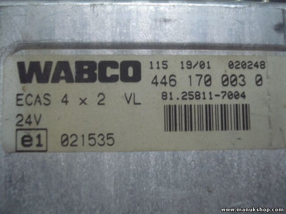 Centralita suspensión Man 81.25811-7010 WABCO ECAS 4x2 446 170 003 0 4461700030