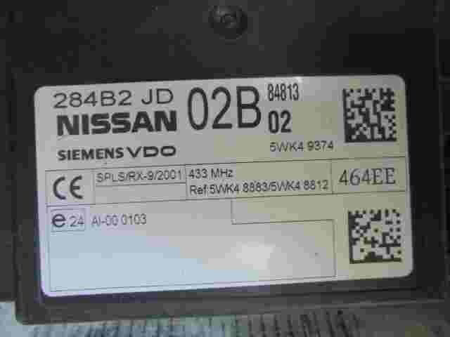 Controlador Confort Nissan Qashqai X-Trail 284B2JD02B 5WK49374 5WK48883 5WK48812