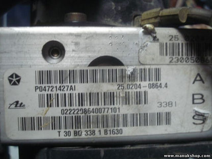 Unidad hidráulica del ABS Chrysler Voyager P04721427AI 04721427AI 25020408644