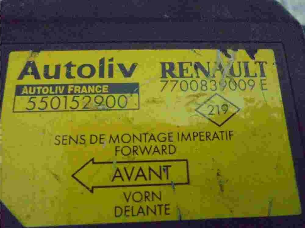 Sensor de impacto de airbag Renault  7700839009E 7700839009 E AUTOLIV 550152900