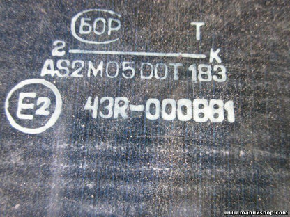 Cristal de la puerta delantera derecha Lada Niva 43R000881 AS2M05DOT183 E2