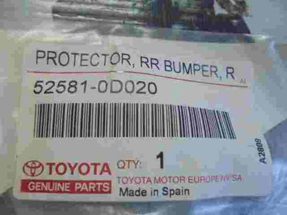 Protector Rear Bumper RR  Toyota Yaris Prius 525810D020 52581-0D020