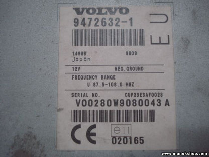 Navegador Modulo Volvo S60 S80 V70 XC70 XC90 9472632-1 14996 FREQUENCY RANGE