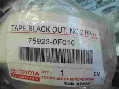 Nastro nero n. 2 RH / Toyota Corolla 759230F010 75923-0F010