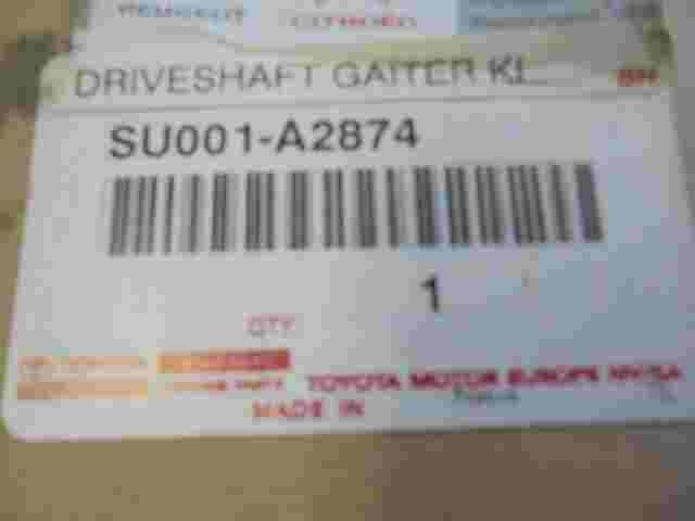 Driveshaft Gaiter Ki/ Toyota Lexus Citroen Jumpy Peugeot SU001A2874 SU001-A2874