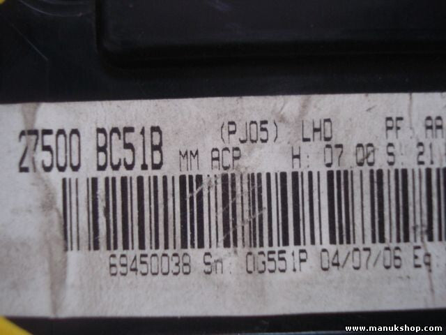 A/C System Nissan Micra K12 27500BC51B 27500 BC51B 69450038