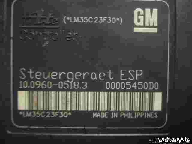 ABS Centralita Opel Astra H 10096005183 13157578 HB 00005450D0 ATE 10020601284