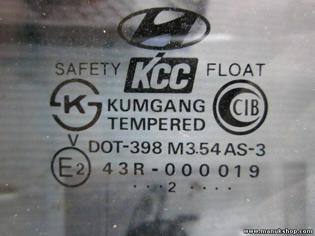 Triángulo Cristal de la puerta trasero izquierdo Hyundai Terracan 43R000019