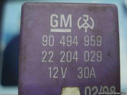 Relè pompa carburante Opel Omega Vectra Zafira Corsa 90494959 22204029